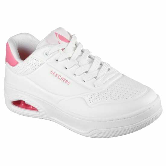 Дамски маратонки Skechers Маратонки Uno Court Trainers Womens Бяло и Розово Длтх Skechers Маратонки Uno Court Trainers Womens Бяло и Розово Длтх Дамски маратонки