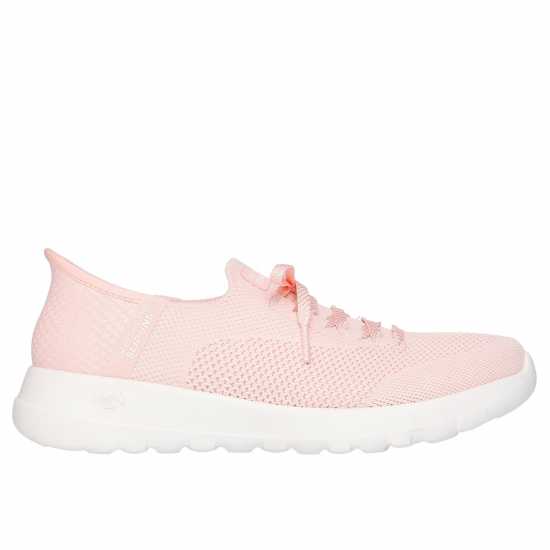 Skechers Мъжки Маратонки Slipin Womens Trainers Прасковен Текс/Тр Дамски маратонки