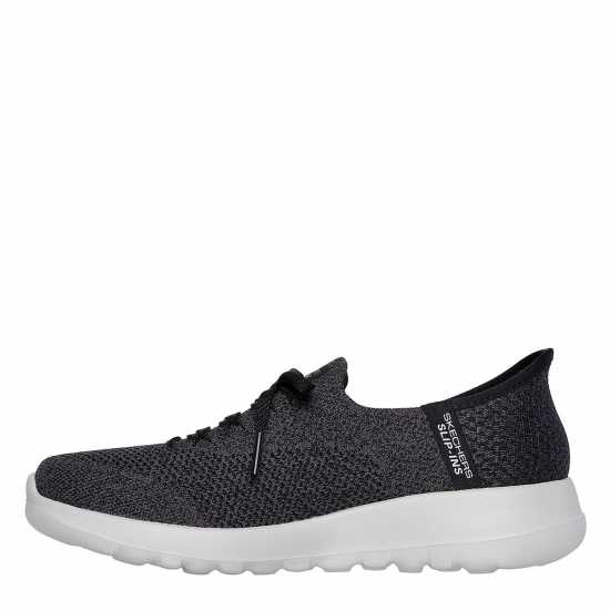 Skechers Мъжки Маратонки Slipin Womens Trainers Черен текстил/тр Дамски маратонки