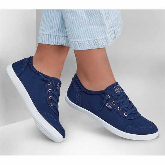 Skechers Bobs B Cute Canvas Trainers Womens Skechers Bobs B Cute Canvas Trainers Womens