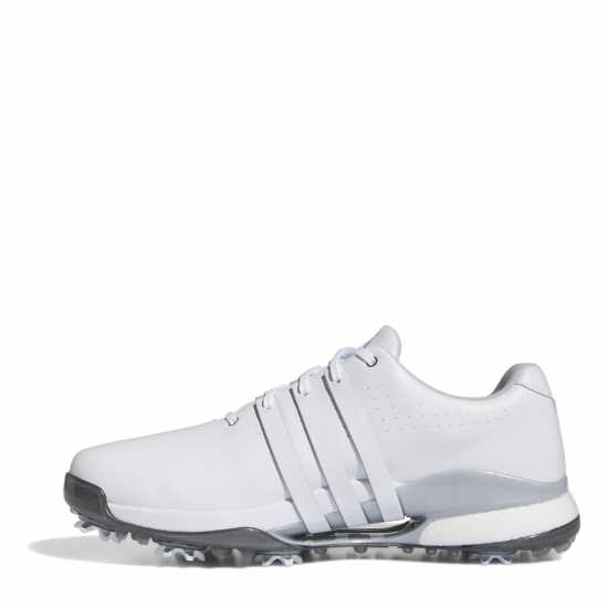 Adidas Мъжки Обувки За Голф Tour360 24 Wide Golf Shoes Mens Бяло/сребро Голф обувки за мъже