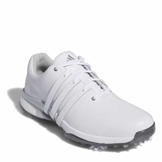 Adidas Мъжки Обувки За Голф Tour360 24 Wide Golf Shoes Mens Бяло/сребро Голф обувки за мъже