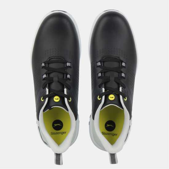 Slazenger Мъжки Обувки За Голф V Series Spiked Golf Shoes Mens Черно 