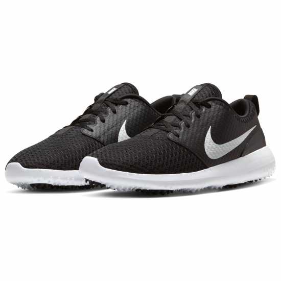 Nike Мъжки Обувки За Голф Roshe Mens Golf Shoes Black/White Голф пълна разпродажба