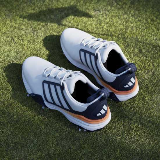 Adidas Men's Spiked Golf Shoes Ftwrwhite/Navy Adidas Men's Spiked Golf Shoes Ftwrwhite/Navy