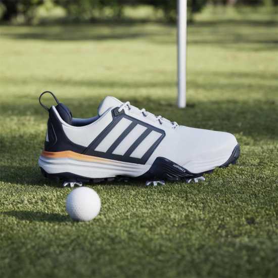 Adidas Men's Spiked Golf Shoes Ftwrwhite/Navy Adidas Men's Spiked Golf Shoes Ftwrwhite/Navy