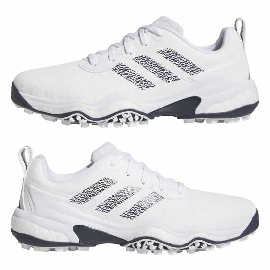 Adidas Мъжки Обувки За Голф Codechaos 25 Spikeless Golf Shoes Mens Бял/Тъмносин Голф обувки за мъже