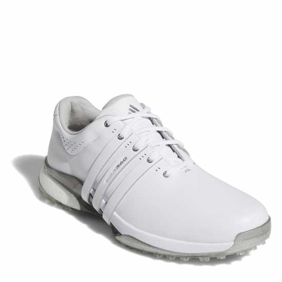 Adidas Мъжки Обувки За Голф Tour360 25 Wide Spikeless Golf Shoes Mens Бяло/сребро Голф обувки за мъже