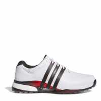 Adidas Мъжки Обувки За Голф Tour360 25 Wide Spikeless Golf Shoes Mens Бял/Черен/Червен Голф обувки за мъже