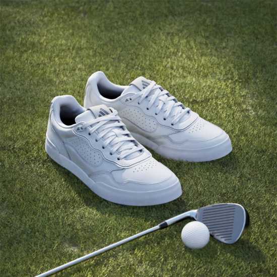 Adidas Мъжки Обувки За Голф Retrocross 25 Spikeless Golf Shoes Mens White/Grey Adidas Мъжки Обувки За Голф Retrocross 25 Spikeless Golf Shoes Mens White/Grey
