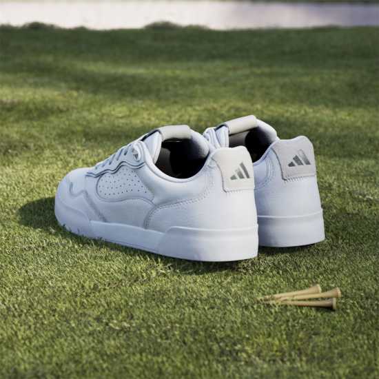 Adidas Мъжки Обувки За Голф Retrocross 25 Spikeless Golf Shoes Mens White/Grey Adidas Мъжки Обувки За Голф Retrocross 25 Spikeless Golf Shoes Mens White/Grey