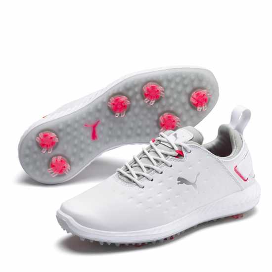 Puma Ignite Blaze Pro Spikeless Golf Shoes Womens White/Highri 