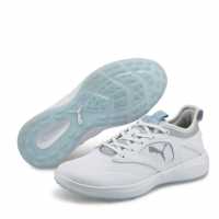 Puma Ignite Malibu Wmns Spikeless Golf Shoes Womens Wht/Silver/G 