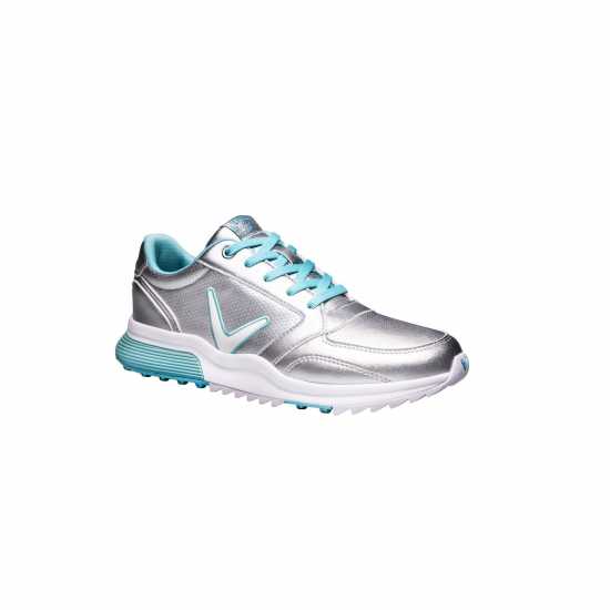 Callaway Aurora Golf Shoes Womens Silver/Blue Голф пълна разпродажба