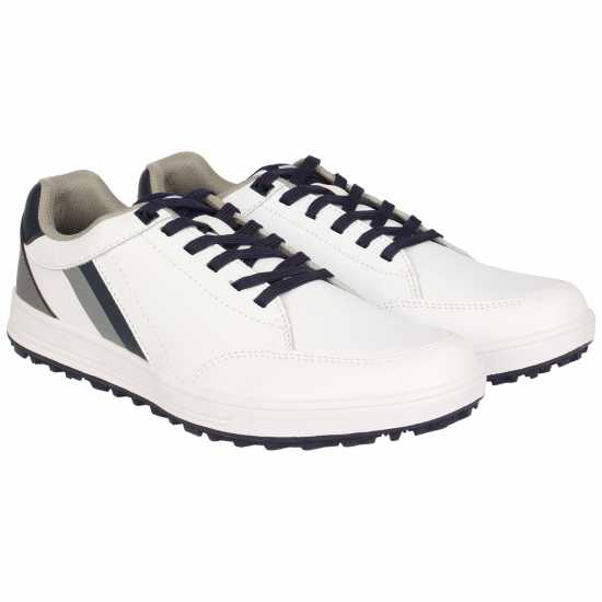 Slazenger Мъжки Обувки За Голф Casual Mens Golf Shoes White - Голф обувки за мъже