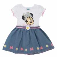 Character Рокля За Момиченца Woven Dress Infant Girls Minnie Mouse Детски поли и рокли