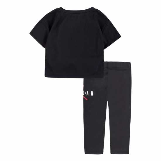 Air Jordan Girls Jordan Leggings Set Black Бебешки дрехи