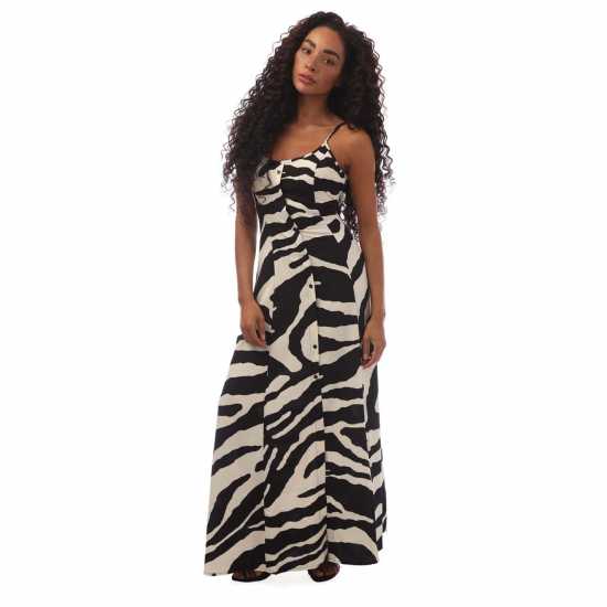 Nova Gigi Zebra Print Maxi Dress  