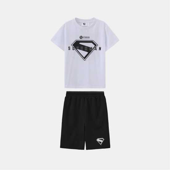 Character Tee And Short Set Junior Superman 
