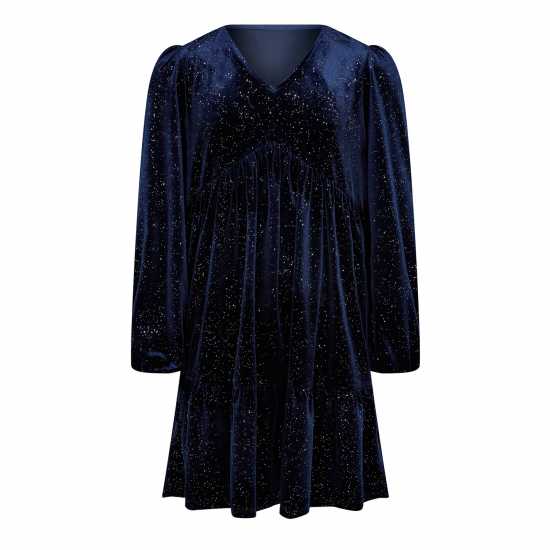 Biba Junior Girls  Velvet Glitter Dress  