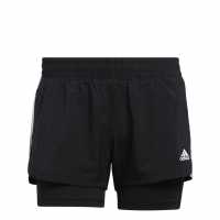 Adidas Дамски Шорти 3-Stripes Woven Two-In-One Shorts Womens