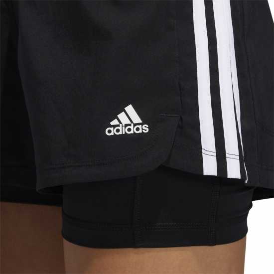 Adidas Дамски Шорти 3-Stripes Woven Two-In-One Shorts Womens  Дамски къси панталони