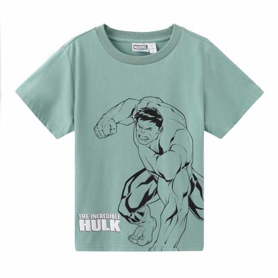 Детско облекло с герои Character T-Shirt Set Juniors Халк Character T-Shirt Set Juniors Халк Детско облекло с герои