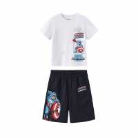 Character T-Shirt Set Juniors Капитан Америка Детско облекло с герои