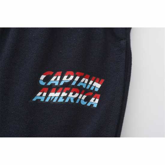 Детско облекло с герои Character T-Shirt Set Juniors Капитан Америка Character T-Shirt Set Juniors Капитан Америка Детско облекло с герои