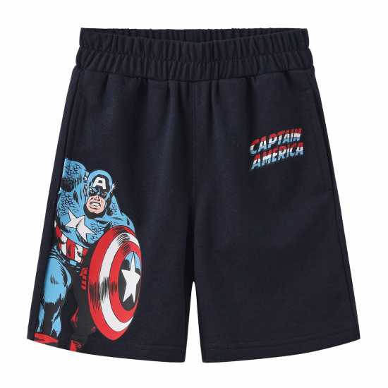 Детско облекло с герои Character T-Shirt Set Juniors Капитан Америка Character T-Shirt Set Juniors Капитан Америка Детско облекло с герои