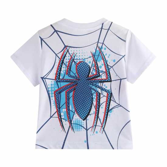 Детско облекло с герои Character T-Shirt Set Juniors Човекът-паяк Character T-Shirt Set Juniors Човекът-паяк Детско облекло с герои