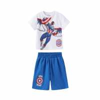 Character T-Shirt Set Juniors Cpt America Детско облекло с герои