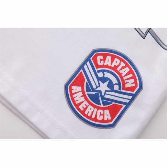 Детско облекло с герои Character T-Shirt Set Juniors Cpt America Character T-Shirt Set Juniors Cpt America Детско облекло с герои