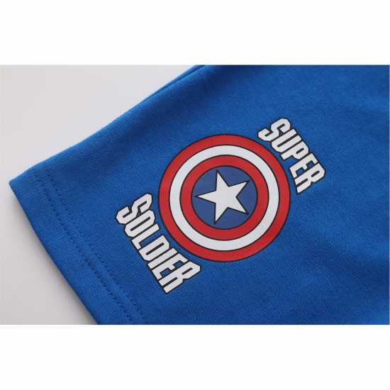 Детско облекло с герои Character T-Shirt Set Juniors Cpt America Character T-Shirt Set Juniors Cpt America Детско облекло с герои