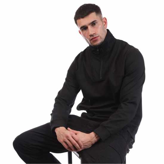 Lyle And Scott Panelled Hybrid Quarter Zip  