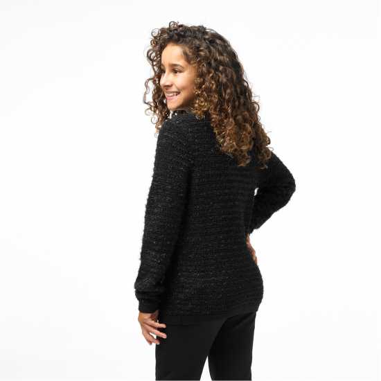 Biba Плетена Жилетка Junior Girls  Fluffy Cardigan  Детски плетени пуловери и жилетки