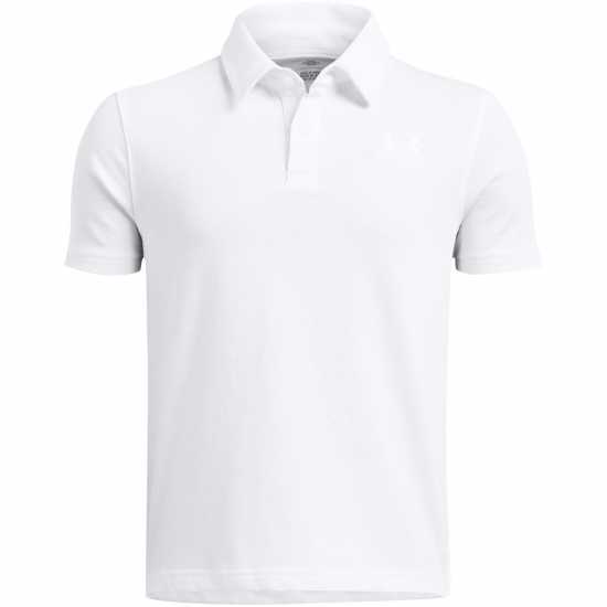 Under Armour Детска Блуза С Яка B Icon Polo Shirt Juniors Бяло Детски тениски тип поло