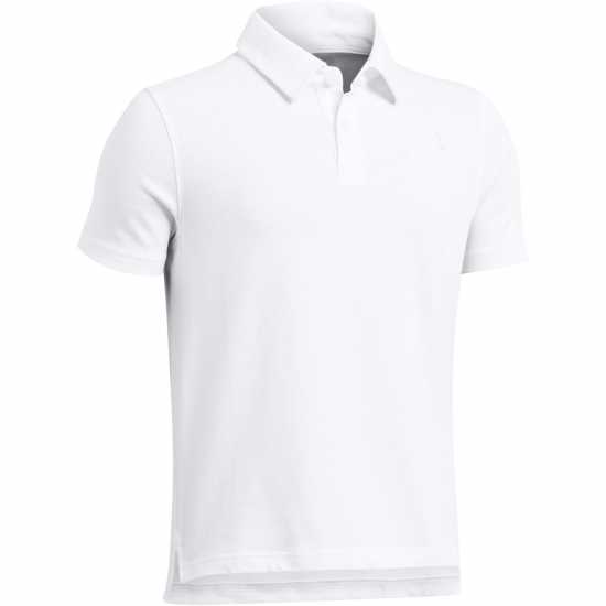 Under Armour Детска Блуза С Яка B Icon Polo Shirt Juniors Бяло Детски тениски тип поло