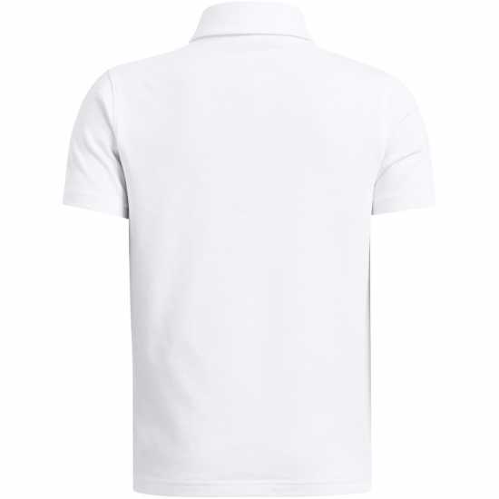 Under Armour Детска Блуза С Яка B Icon Polo Shirt Juniors Бяло Детски тениски тип поло