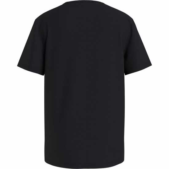 Тениска Calvin Klein Jeans Calvin Klein Chest Logo T Shirt Black BEH Детски тениски и фланелки