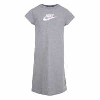 Nike Тениска Малко Момиче T Shirt Infant Girls Carbon Heather Детски поли и рокли