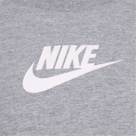 Nike Тениска Малко Момиче T Shirt Infant Girls Угарно черно Детски поли и рокли