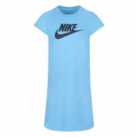 Nike Тениска Малко Момиче T Shirt Infant Girls Baltic Blue Детски поли и рокли