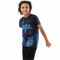 Hype Blue Space Print T-Shirt