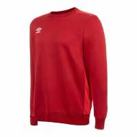 Umbro Poly Sweater Juniors Vermillion/Red Детски горнища и пуловери