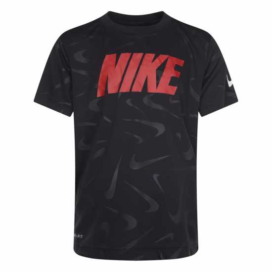 Nike Swoosh T-Shirt Infant Boys Black Детски тениски и фланелки