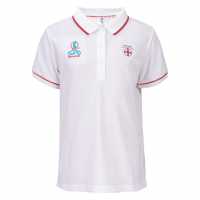 Uefa Детска Блуза С Яка England Lionesses Polo Shirt Junior White Детски тениски тип поло