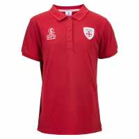 Uefa Детска Блуза С Яка England Lionesses Polo Shirt Junior Red Детски тениски тип поло