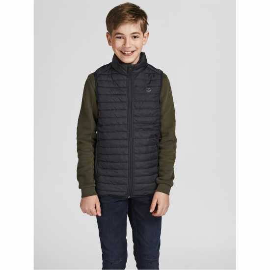 Детско Елече Jack And Jones Classic Gilet Juniors Черно Детско Елече Jack And Jones Classic Gilet Juniors Черно