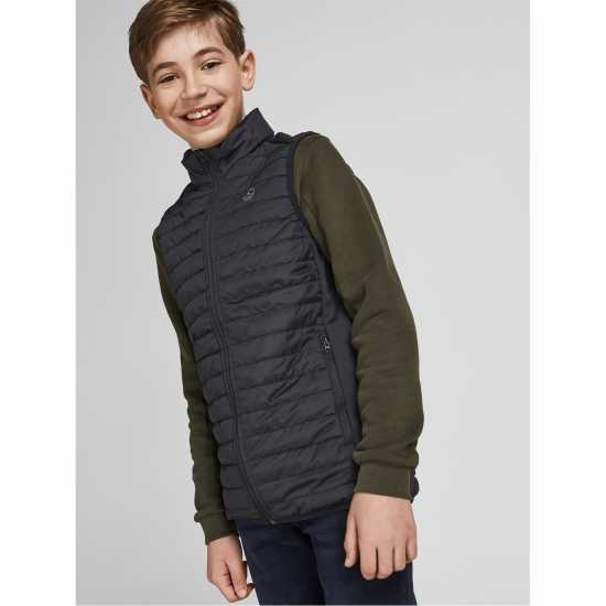 Детско Елече Jack And Jones Classic Gilet Juniors Черно Детско Елече Jack And Jones Classic Gilet Juniors Черно